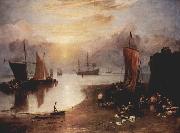 Joseph Mallord William Turner Fishermen Cleaning and Selling Fish china oil painting artist